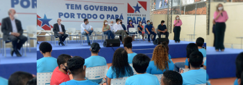 Notícia: Governo do Estado entrega 74ª escola reconstruída no bairro da Cremação, em Belém